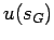$u(s_G)$